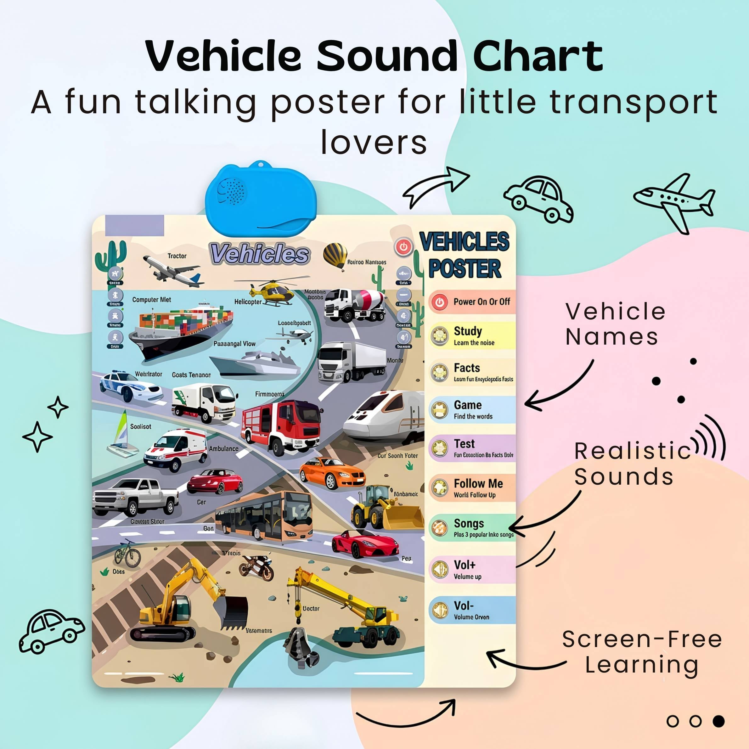 nylyCas™ Talking Alphabet Learning Wall Chart