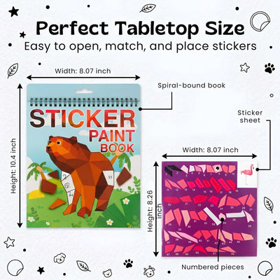 nylyCas™ StickerPaint Number Art Book