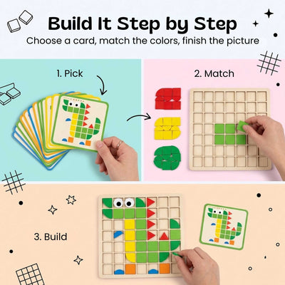 nylyCas™ MosaicMind Pattern Puzzle Board
