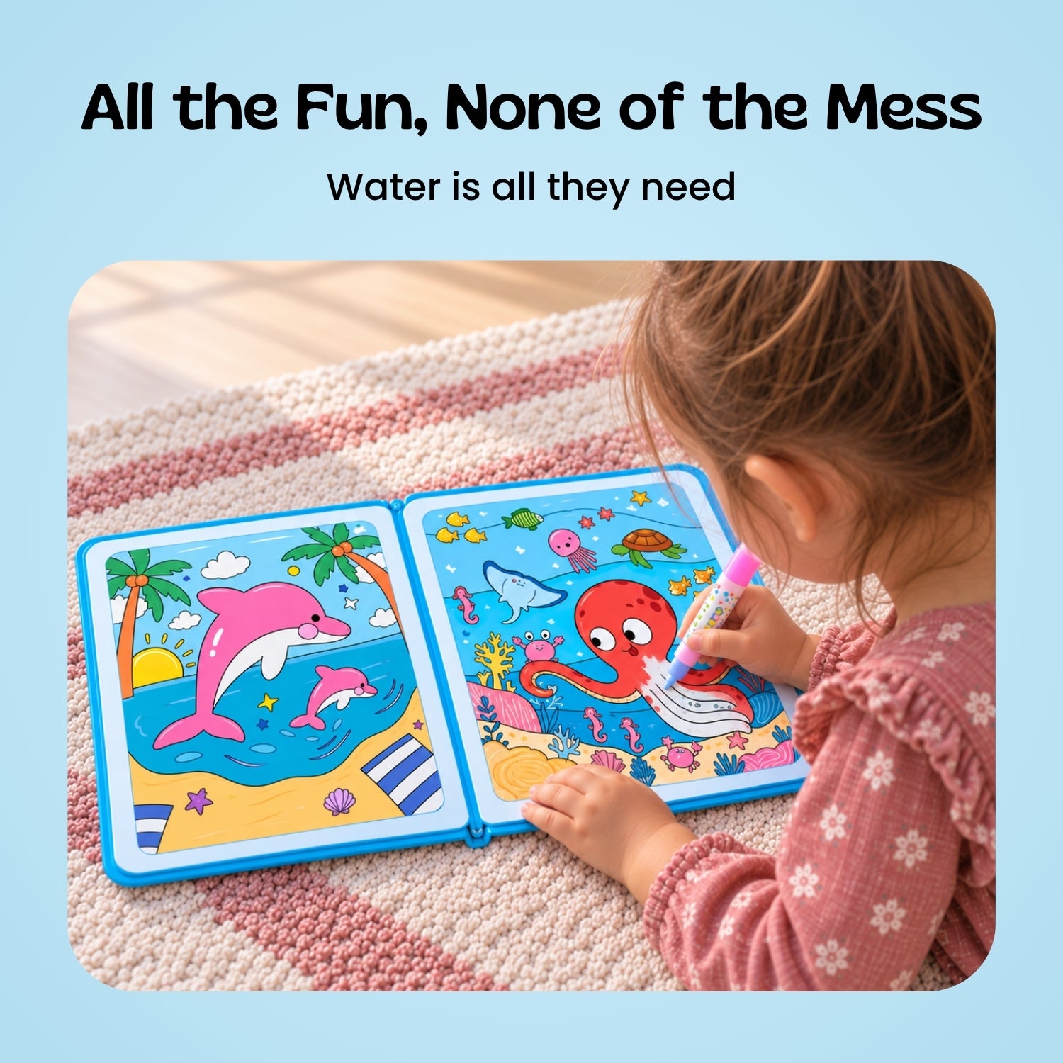 nylyCas™ MagicSplash Water Coloring Book