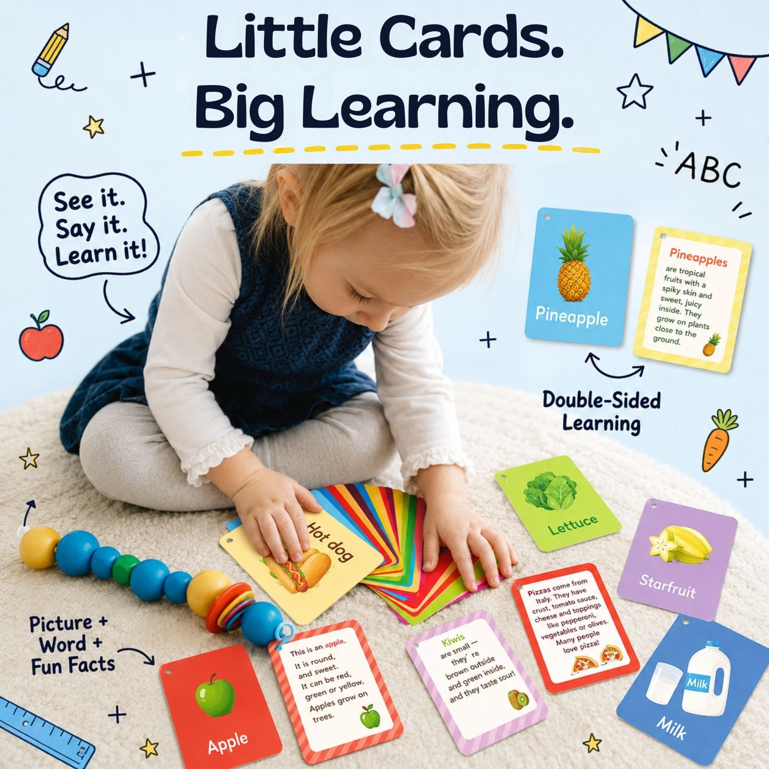 nylyCas™ Food Friends Flashcards