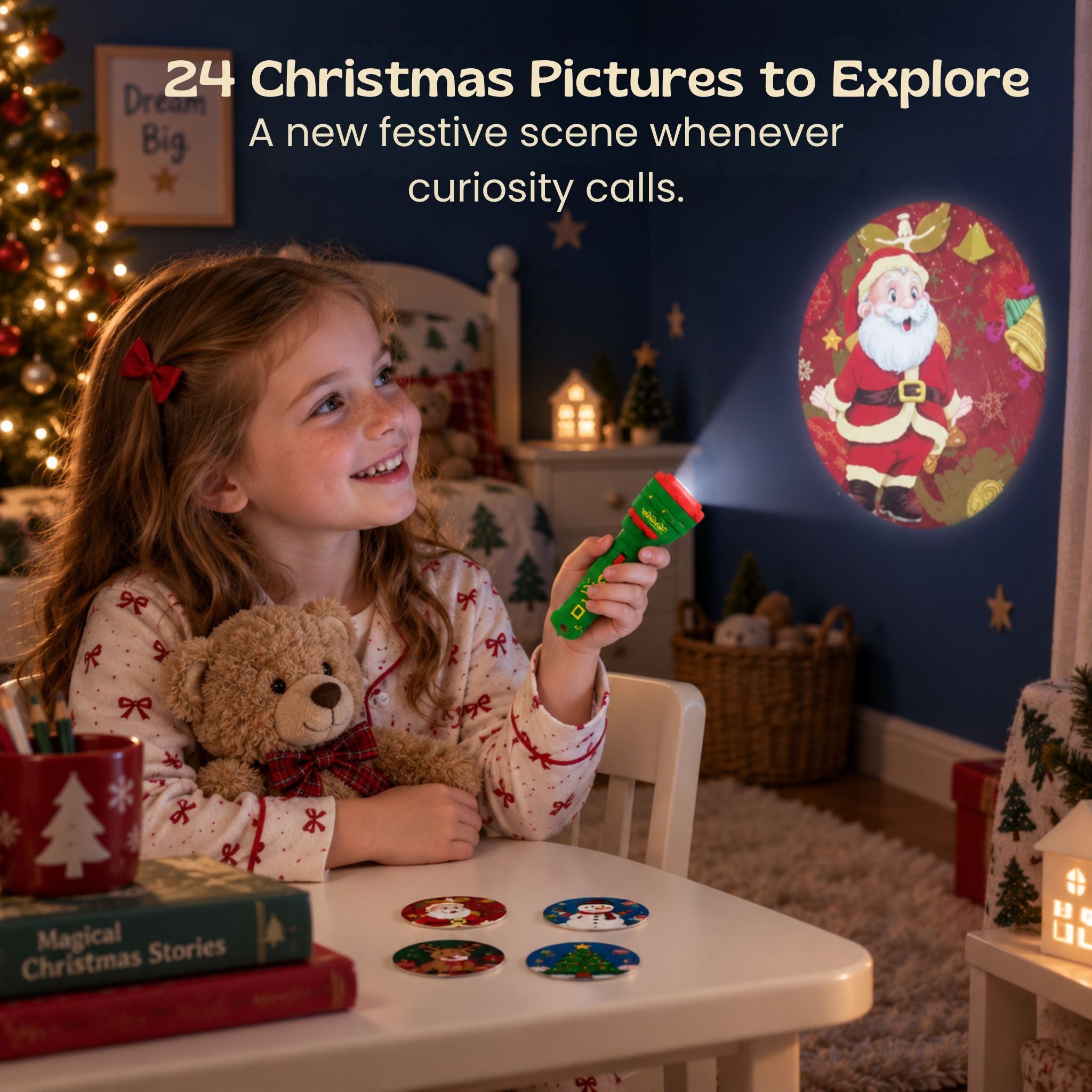 nylyCas™ Christmas Story Flashlight Projector