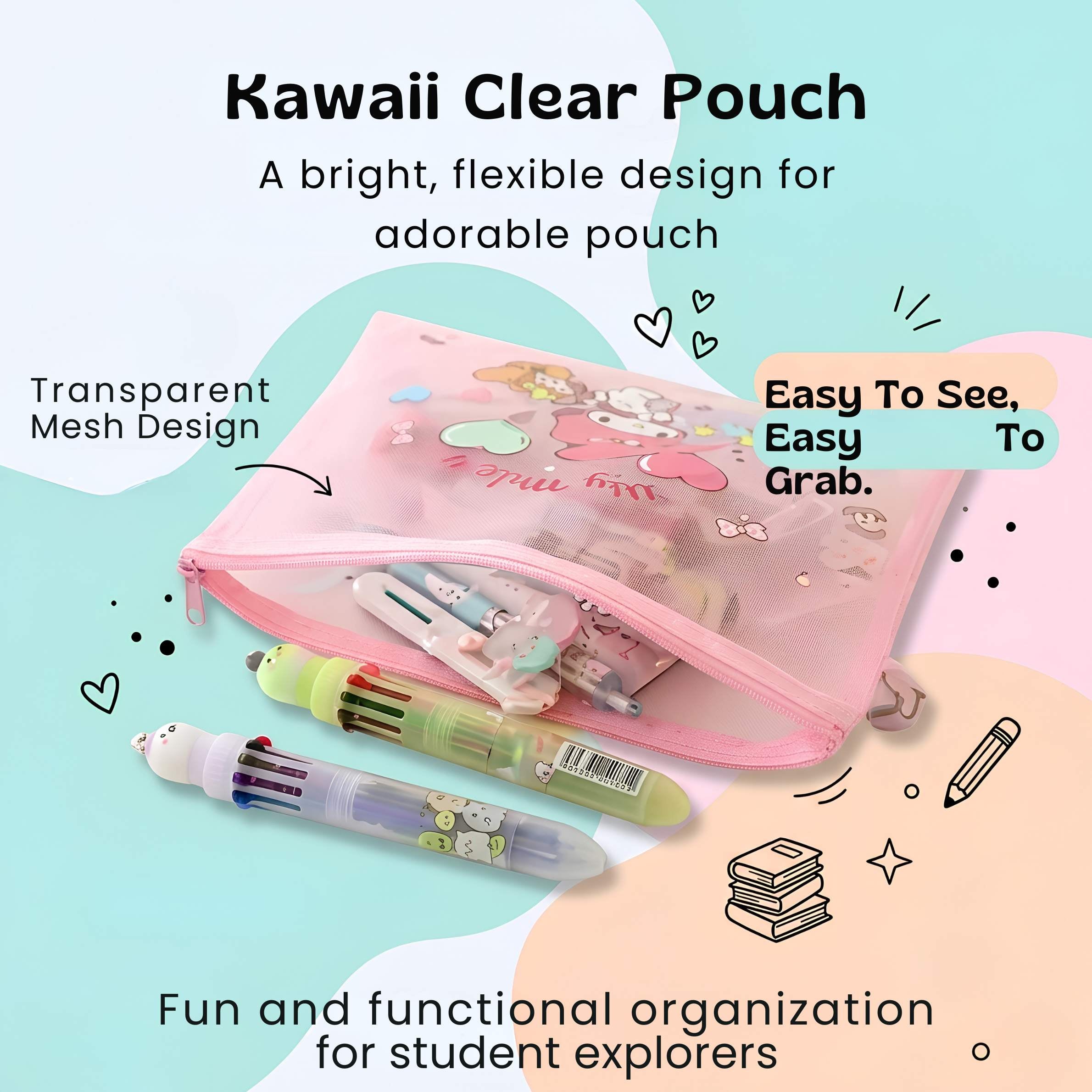 nylyCas™ Kawaii School Supply Pouch