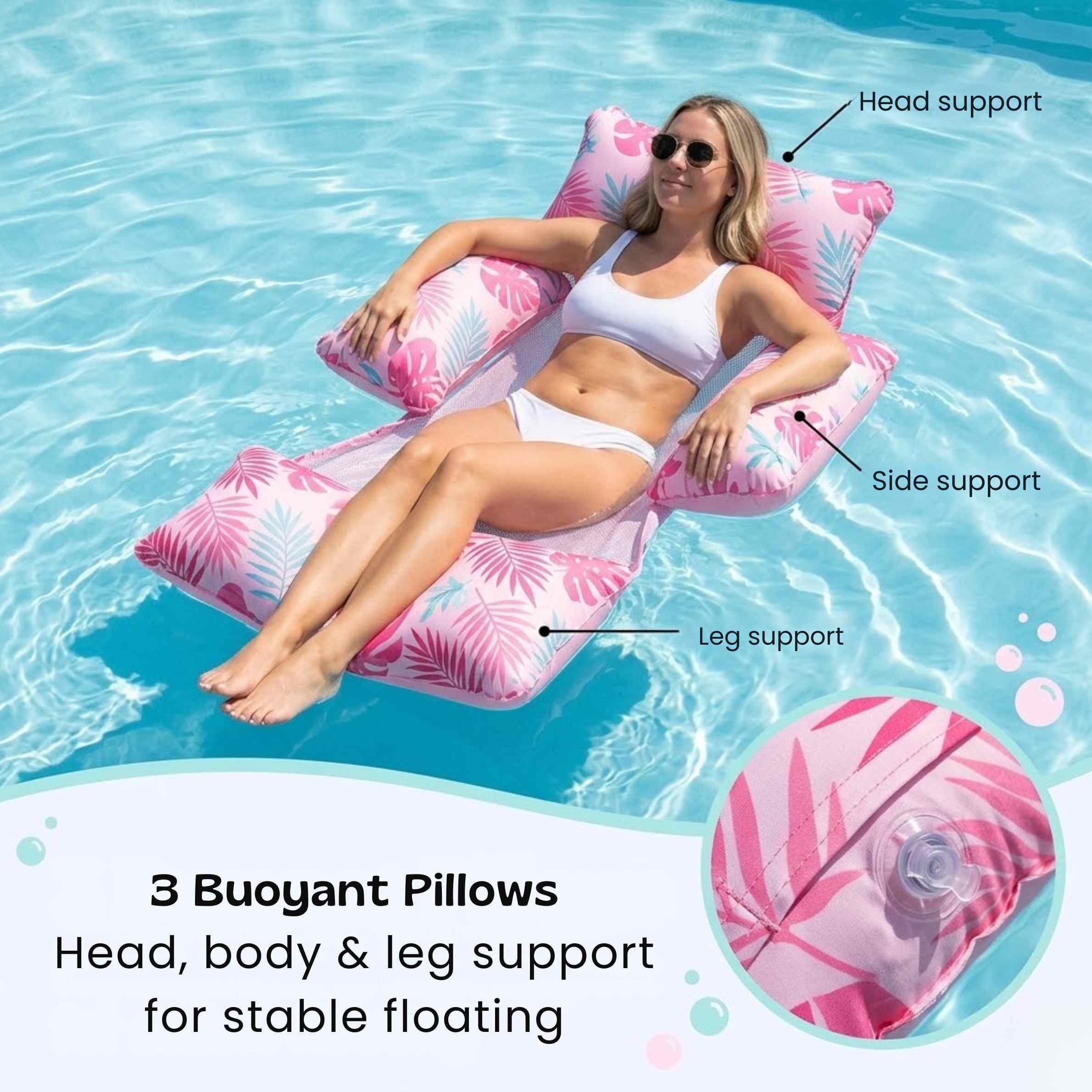 nylyCas™ DriftLeaf Pool Hammock Float