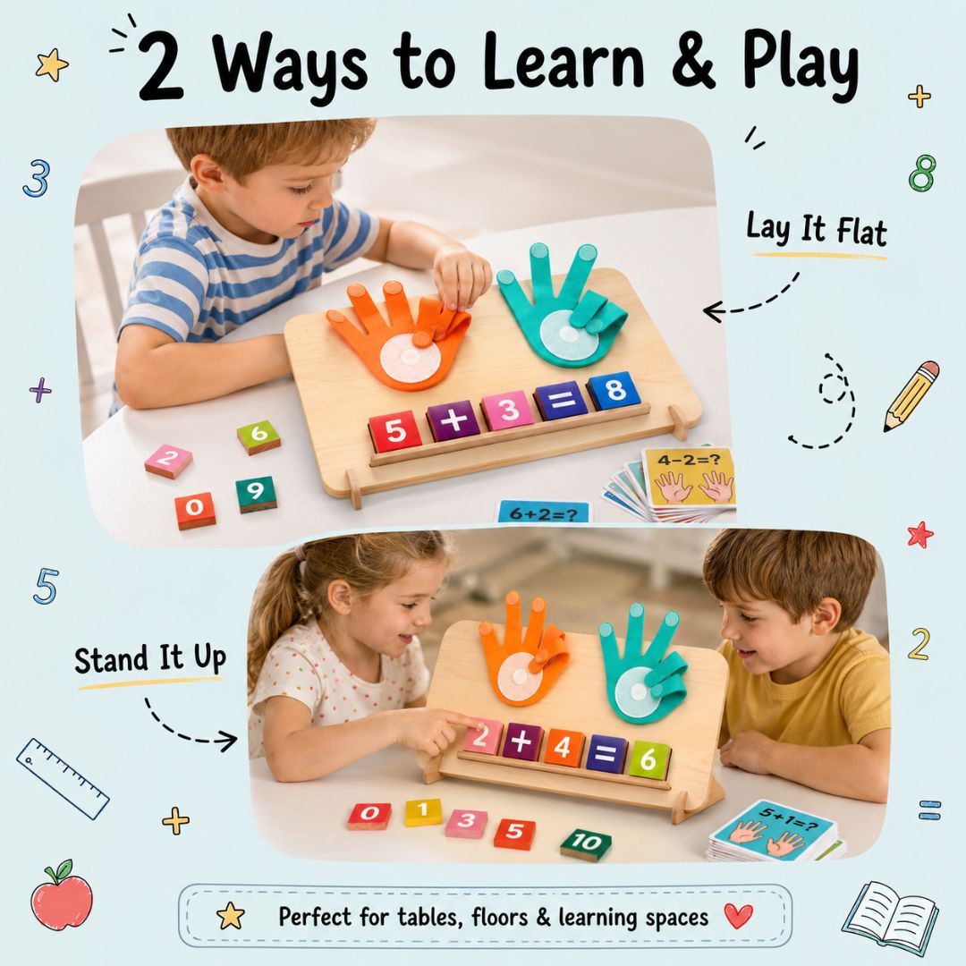 nylyCas™ Wooden Finger Math Counting Board