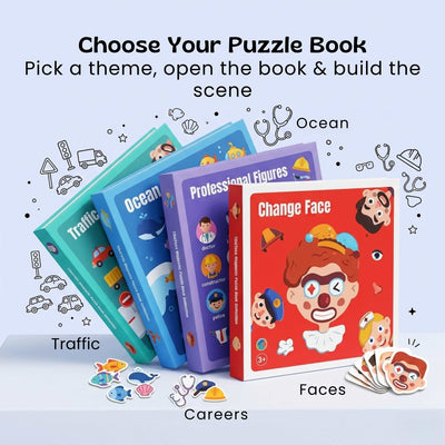 nylyCas™ MixFace Magnetic Story Puzzle