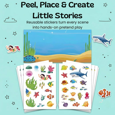 nylyCas™ MiniScene Reusable Sticker Book
