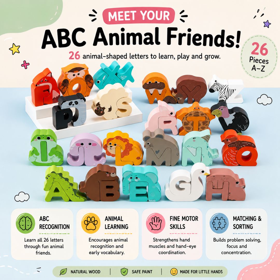 nylyCas™ Animal Alphabet Puzzle Set