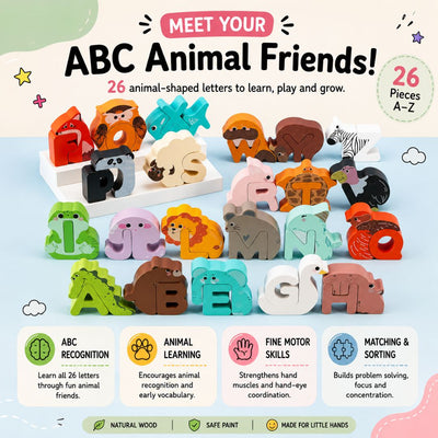 nylyCas™ Animal Alphabet Puzzle Set