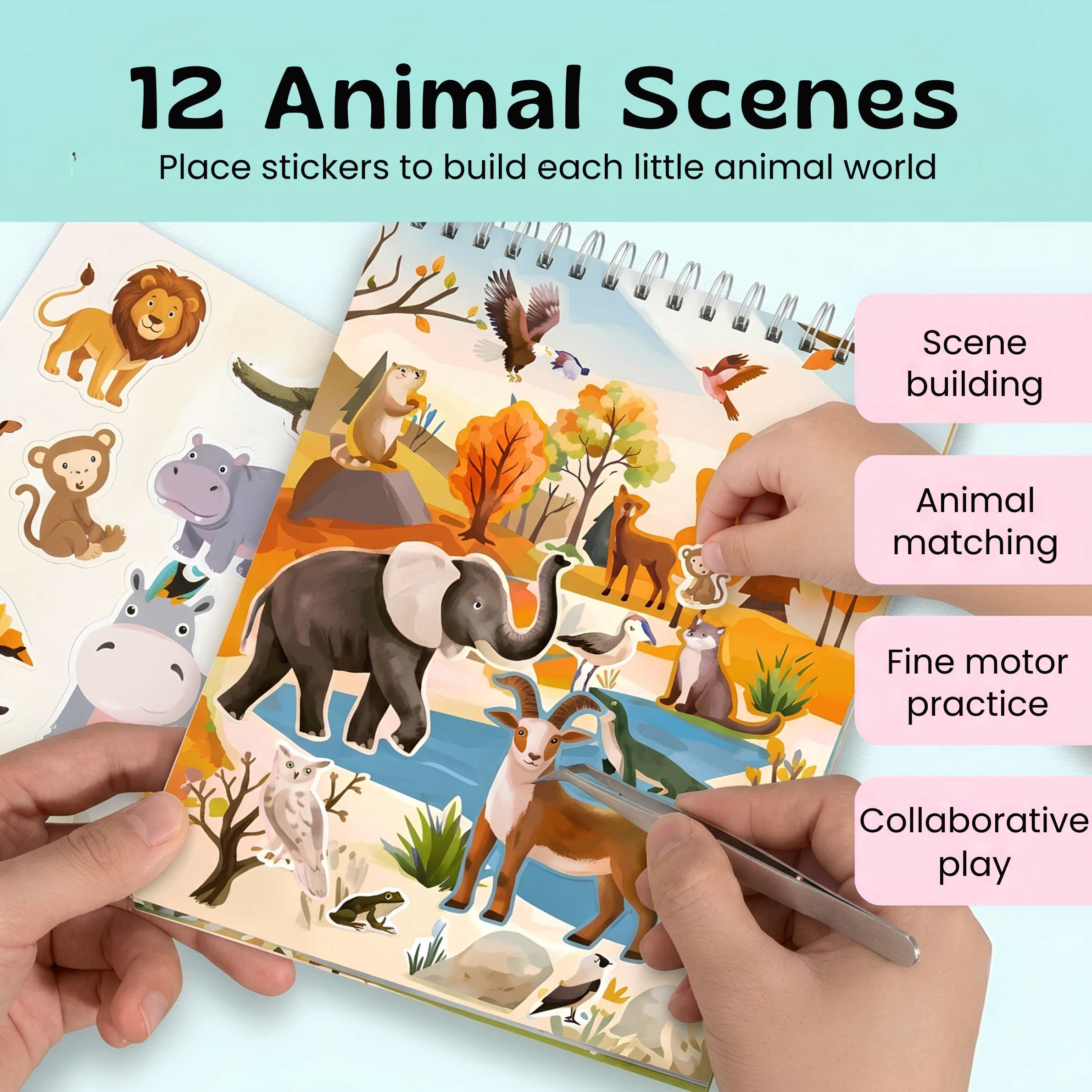 nylyCas™ WildScene Sticker Adventure Book