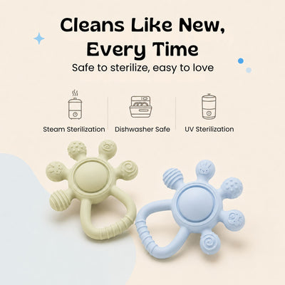 nylyCas™ LittleGrip Silicone Teether Rattle