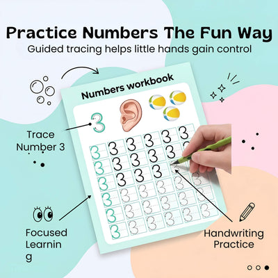 nylyCas™ NumberQuest Tracing Workbook