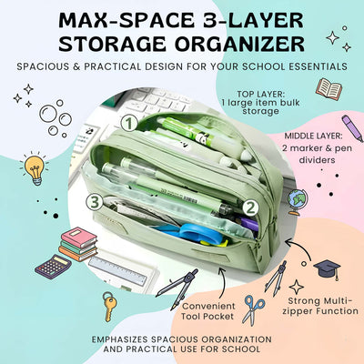 nylyCas™ BuddyPack Large Pencil Case