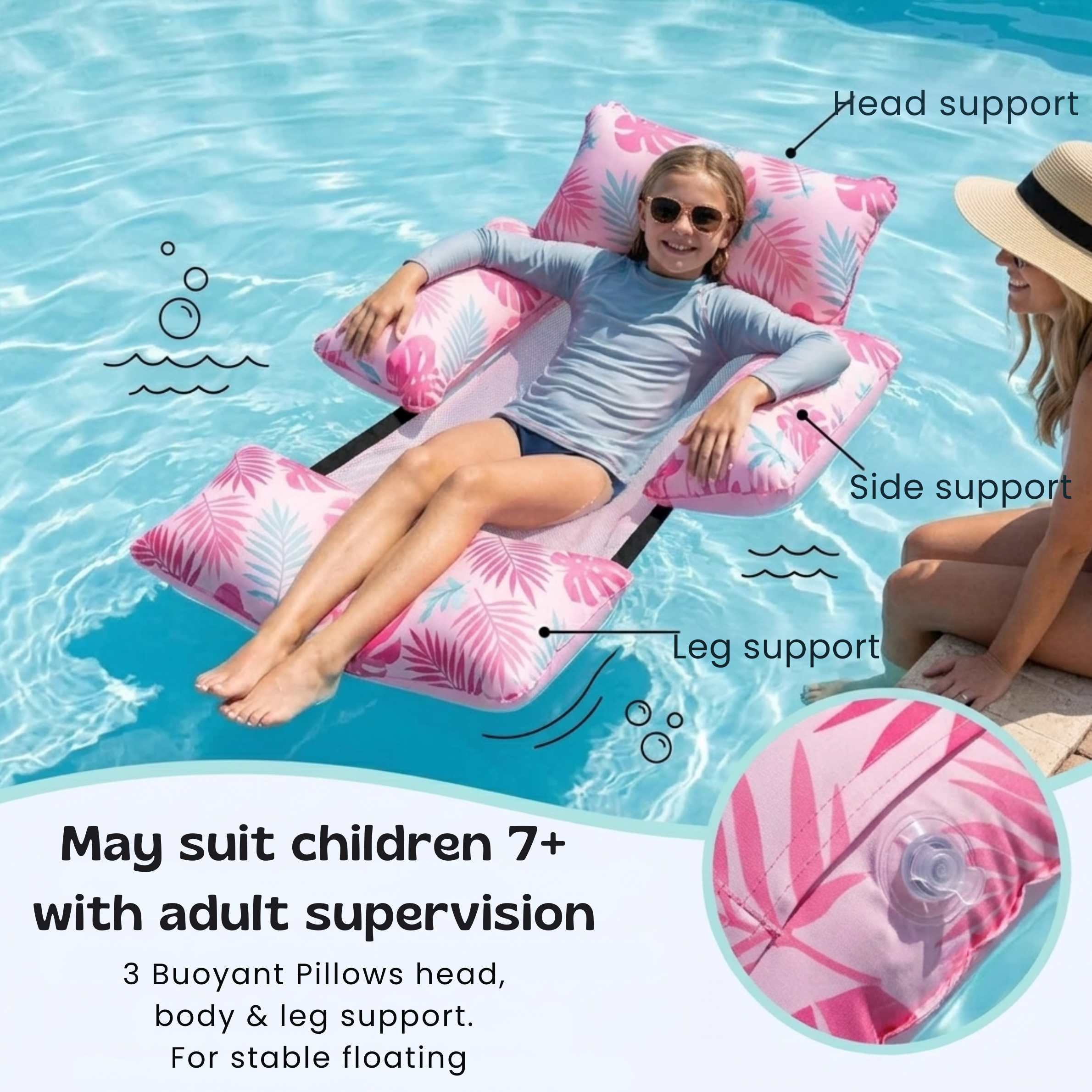 nylyCas™ DriftLeaf Pool Hammock Float