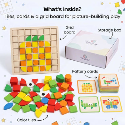 nylyCas™ MosaicMind Pattern Puzzle Board