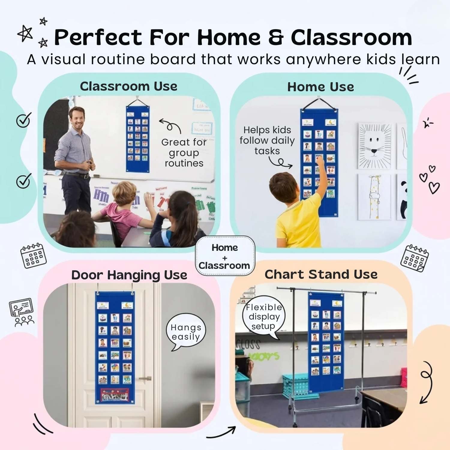 nylyCas™ Daily Routine Visual Chart