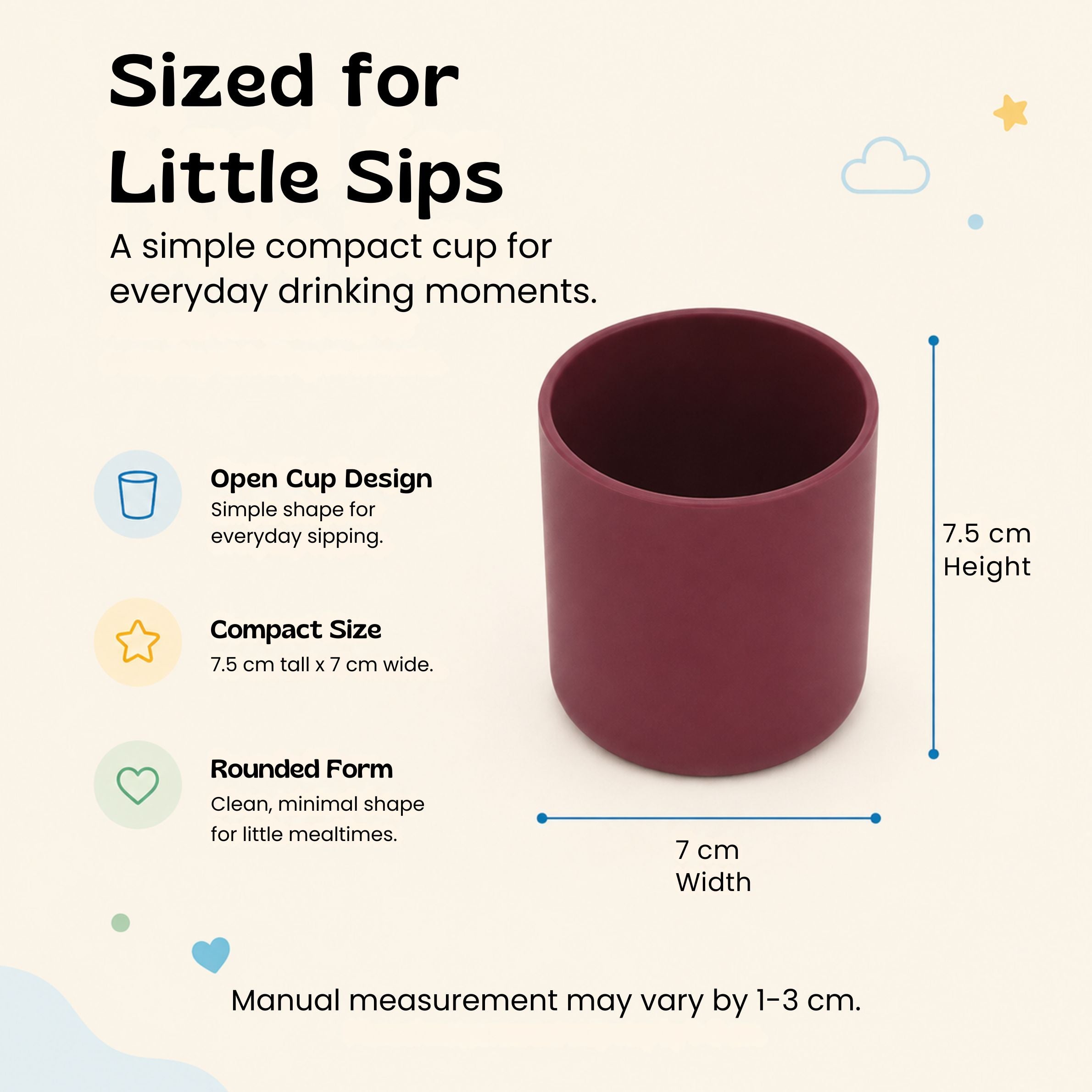 nylyCas™ SoftSip Silicone Training Cup