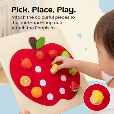 nylyCas™ ApplePatch Felt Food Sorting Board