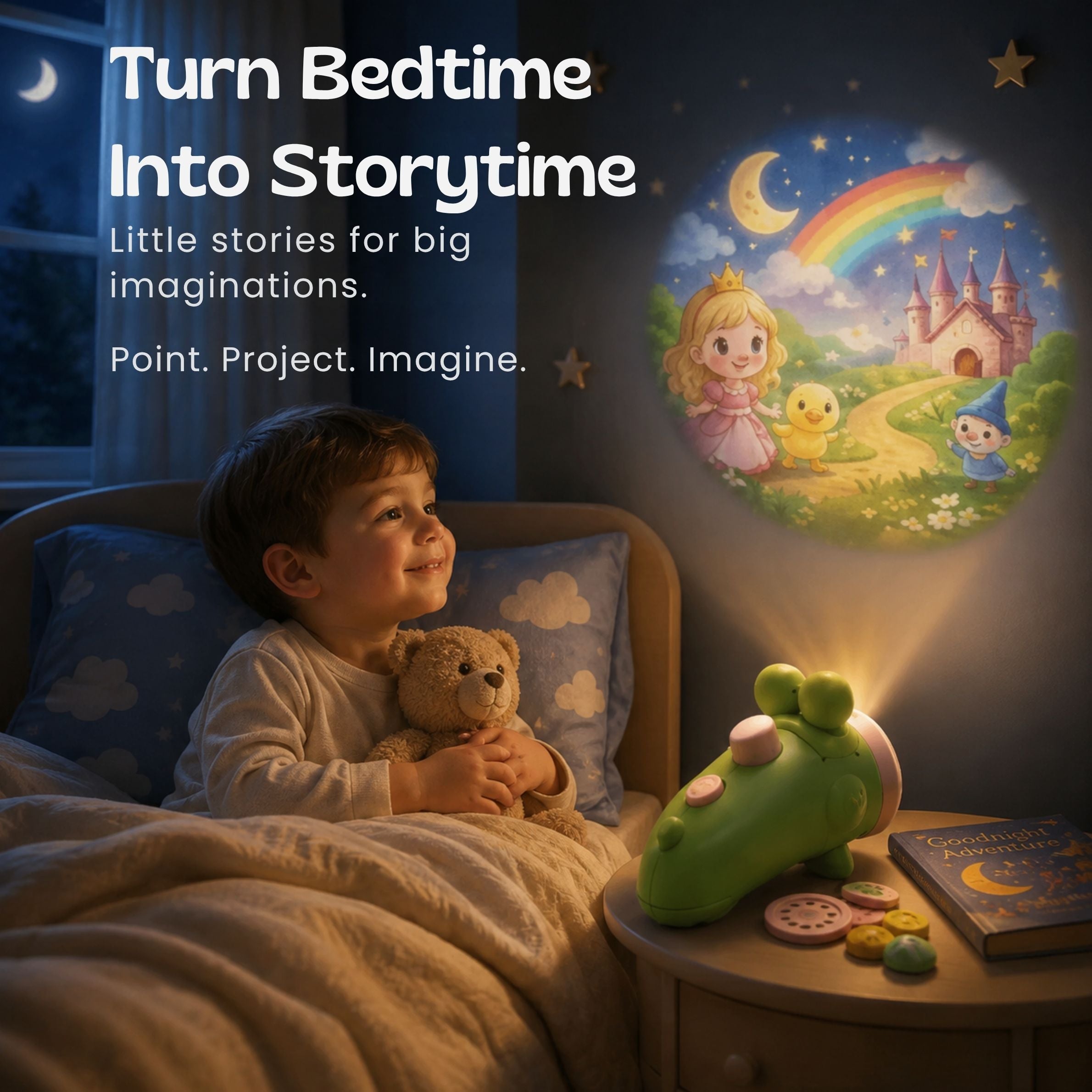 nylyCas™ Dino Story Projection Flashlight