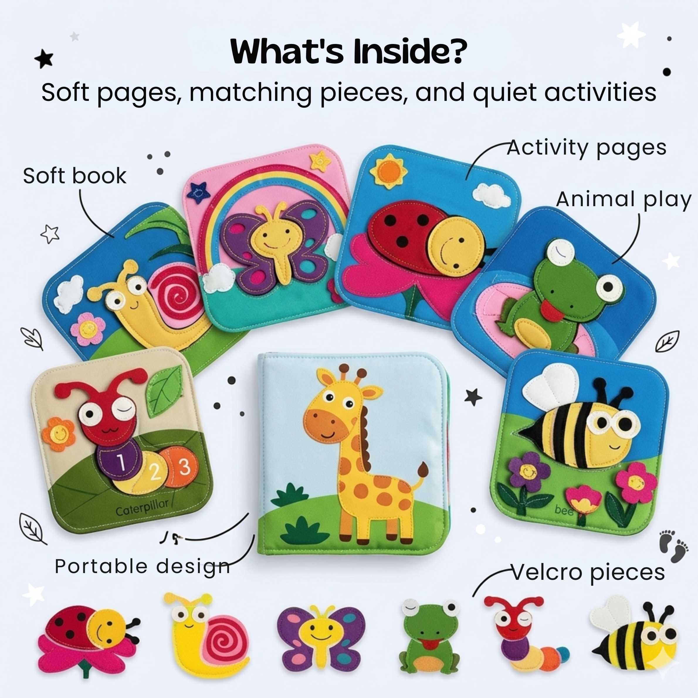 nylyCas™ BusyBuddy Fine Motor Book