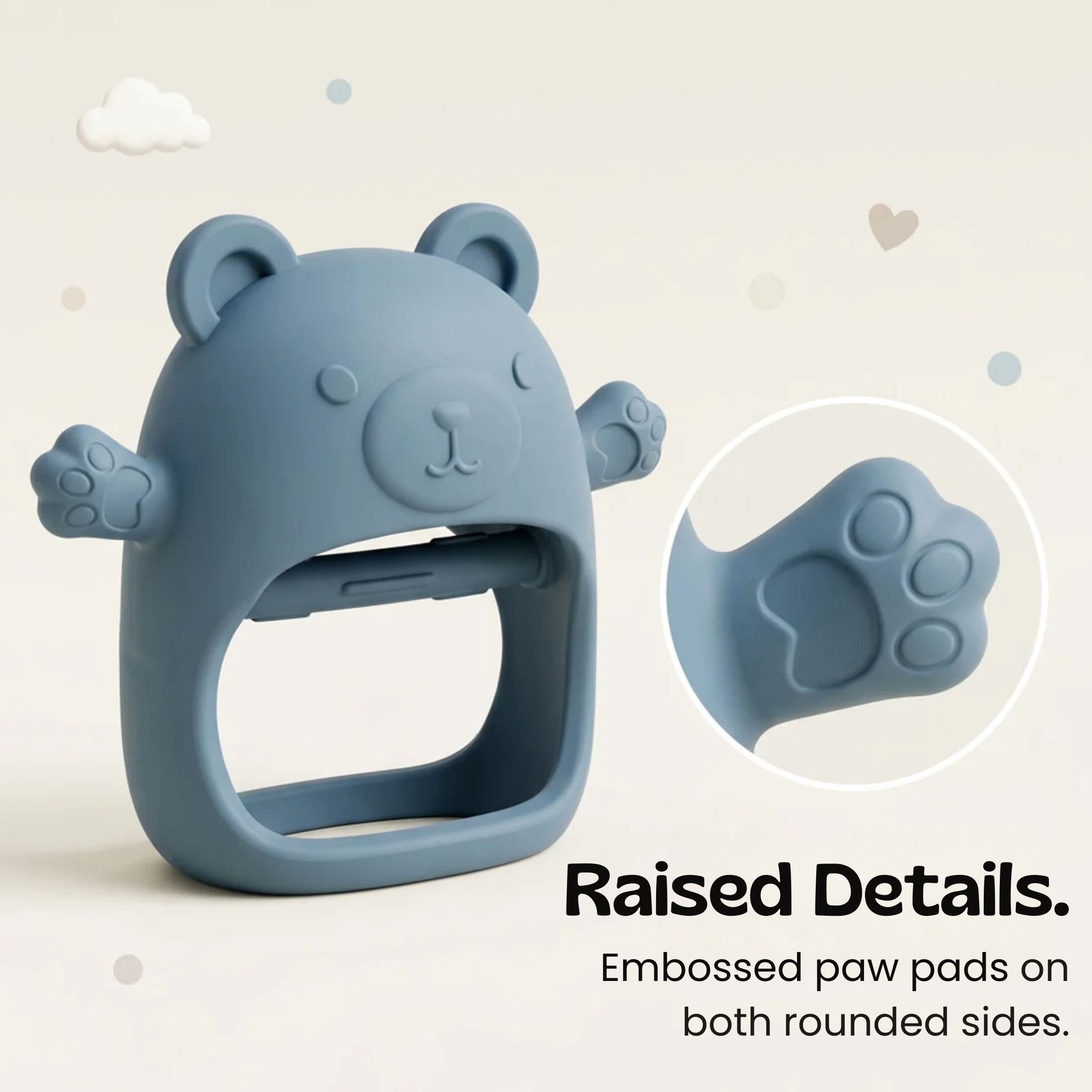 nylyCas™ BearBite Silicone Baby Teether