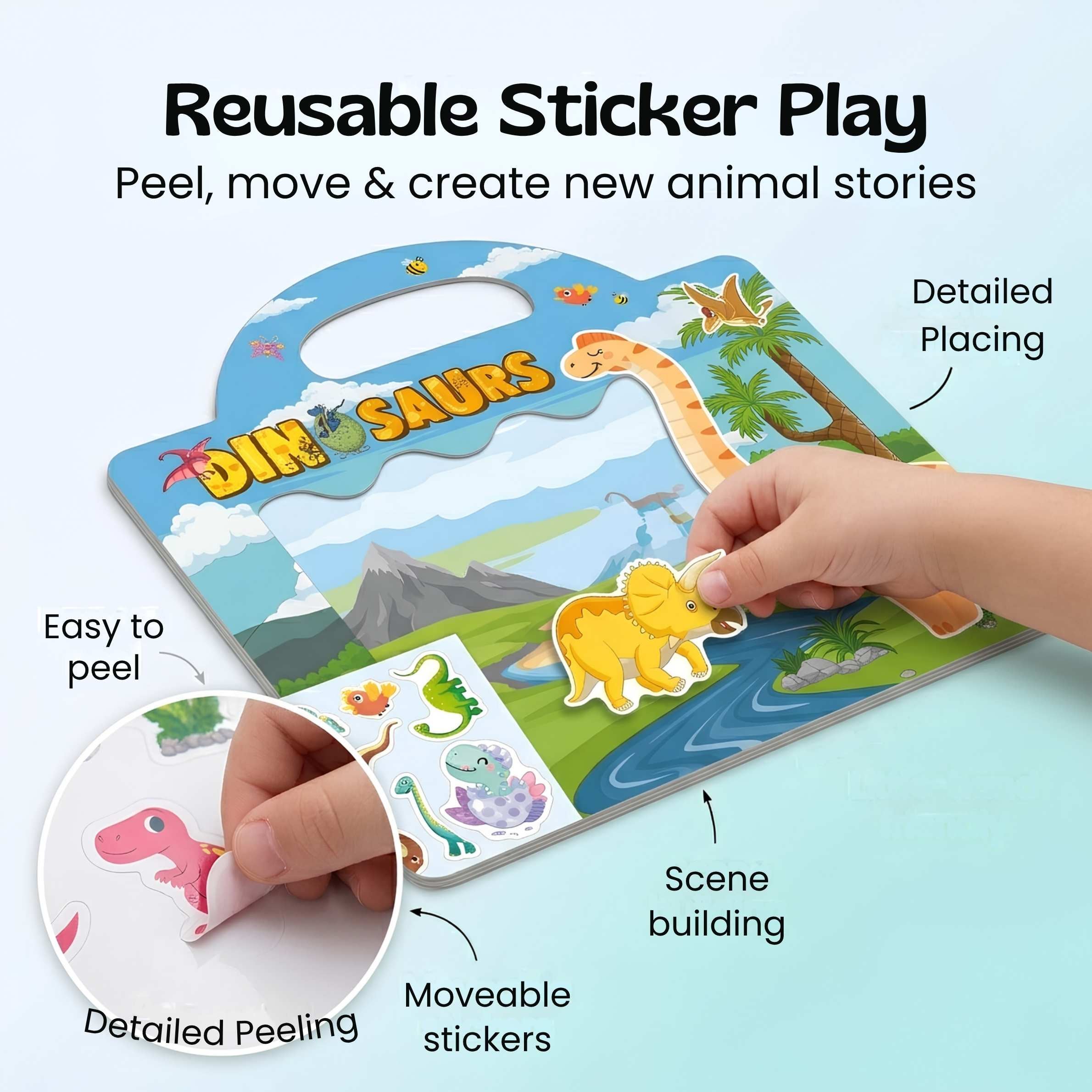 nylyCas™ CarryScene Reusable Sticker Book
