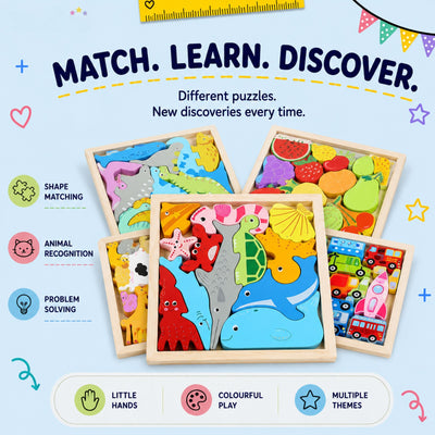 nylyCas™ Wooden Tangram Puzzle Board