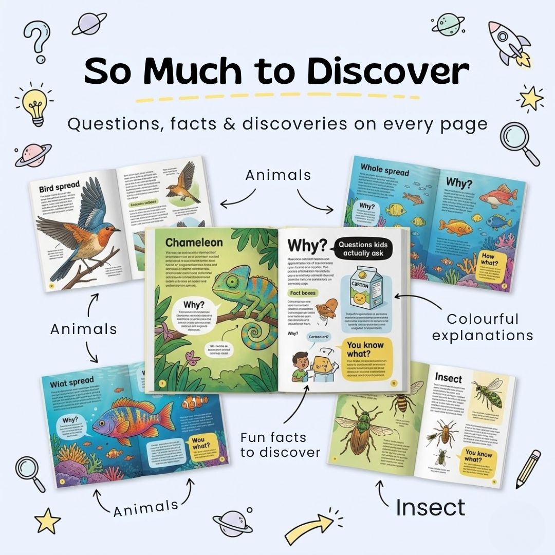 nylyCas™ 100,000 Whys Wonder Book