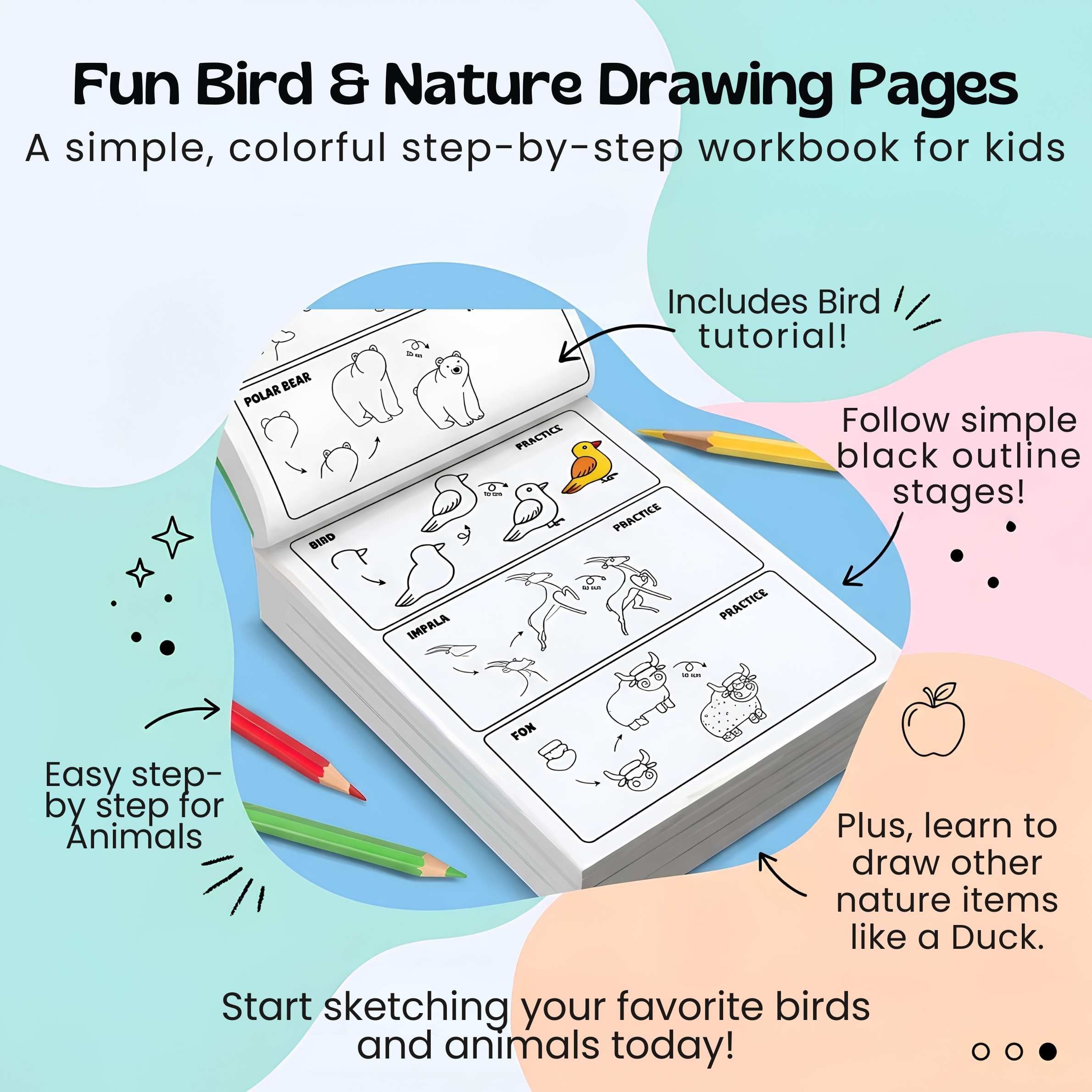 nylyCas™ Step-by-Step Drawing Workbook
