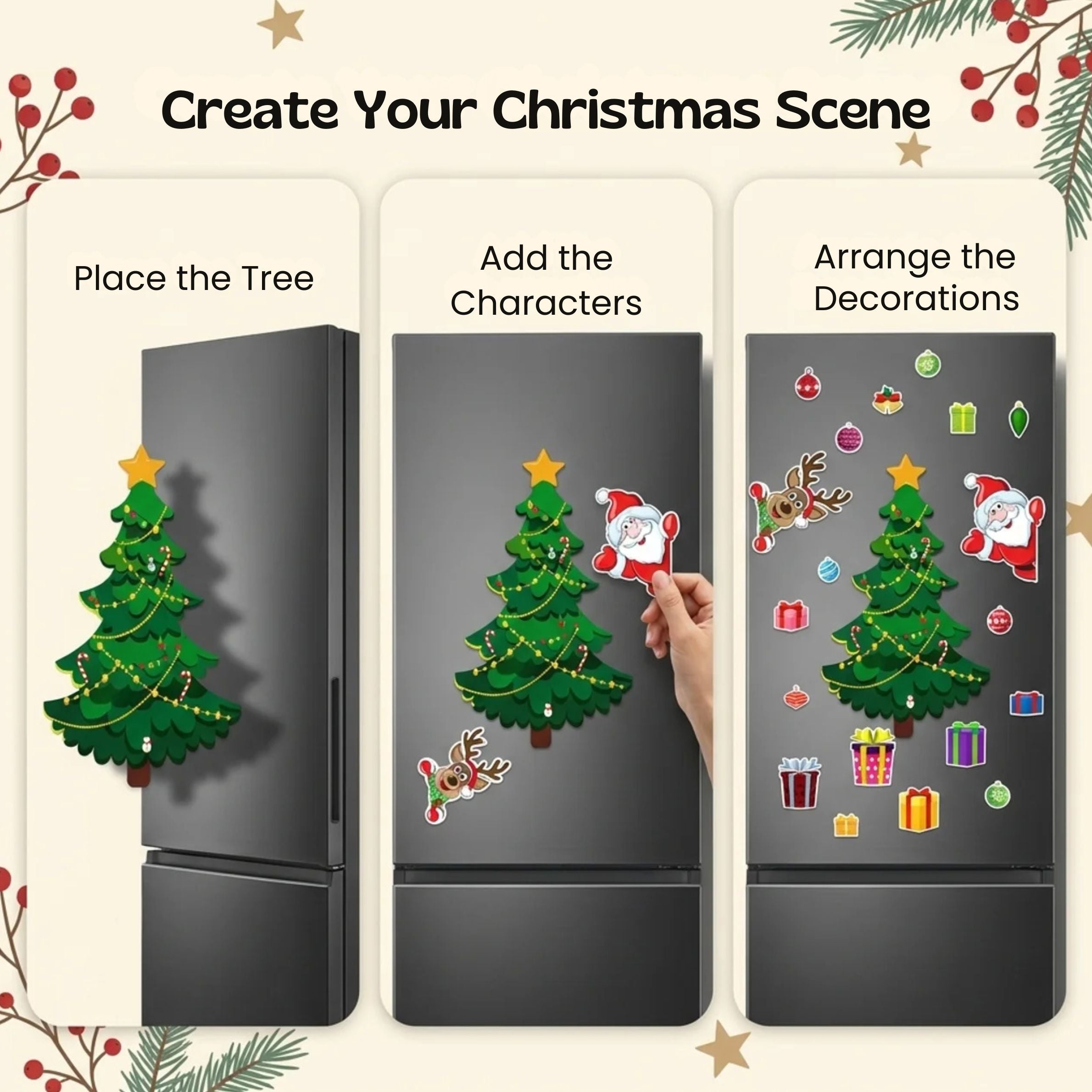 nylyCas™ Holiday Magic Magnetic Scene Builder