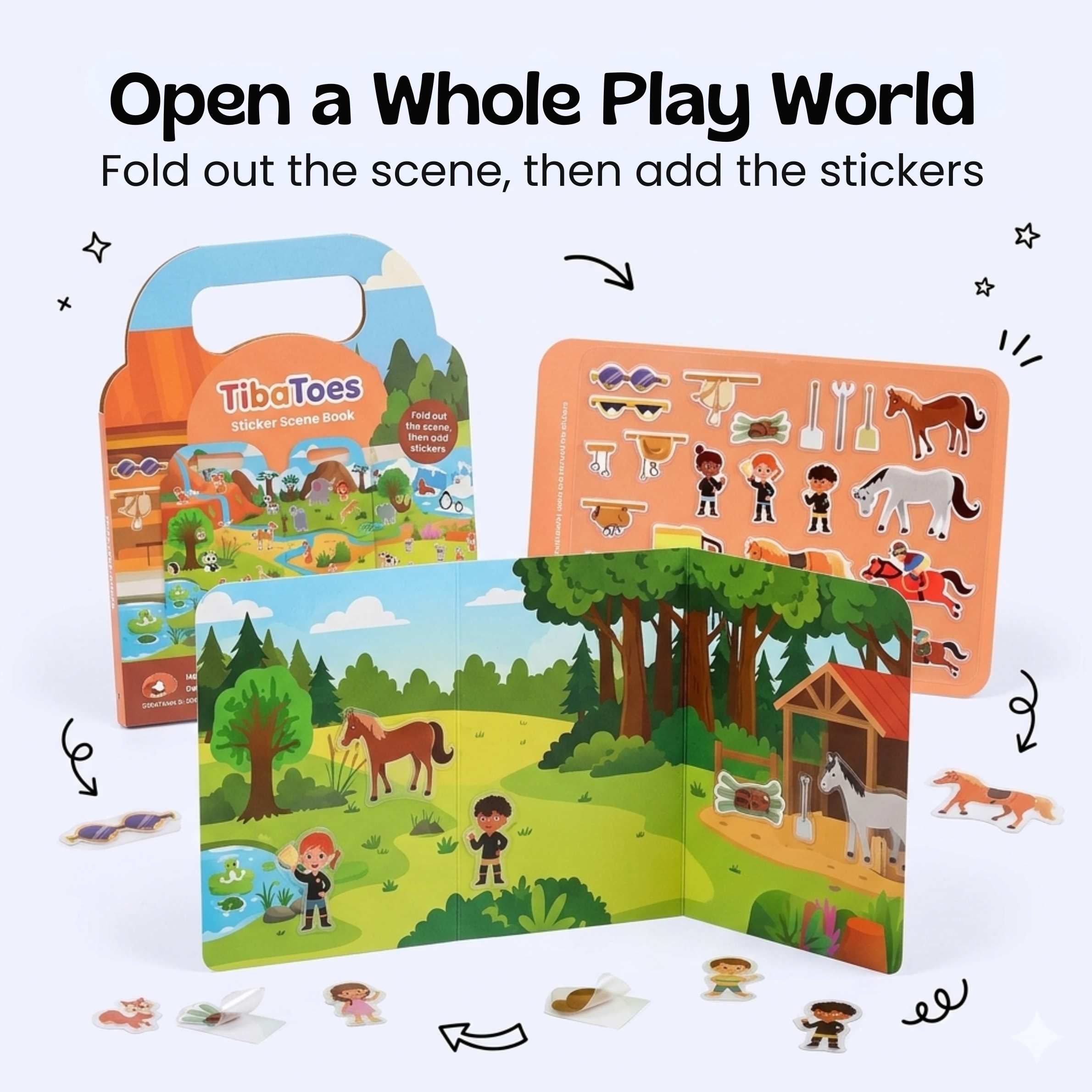 nylyCas™ PuffyScene Reusable Sticker Book