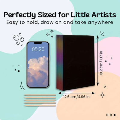 nylyCas™ RainbowReveal Scratch Art Set