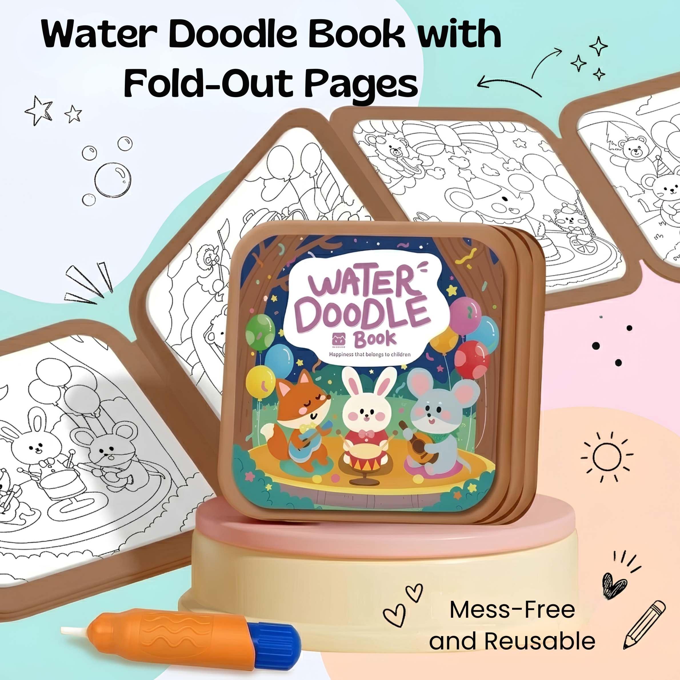 nylyCas™ WaterDoodle Reusable Drawing Book