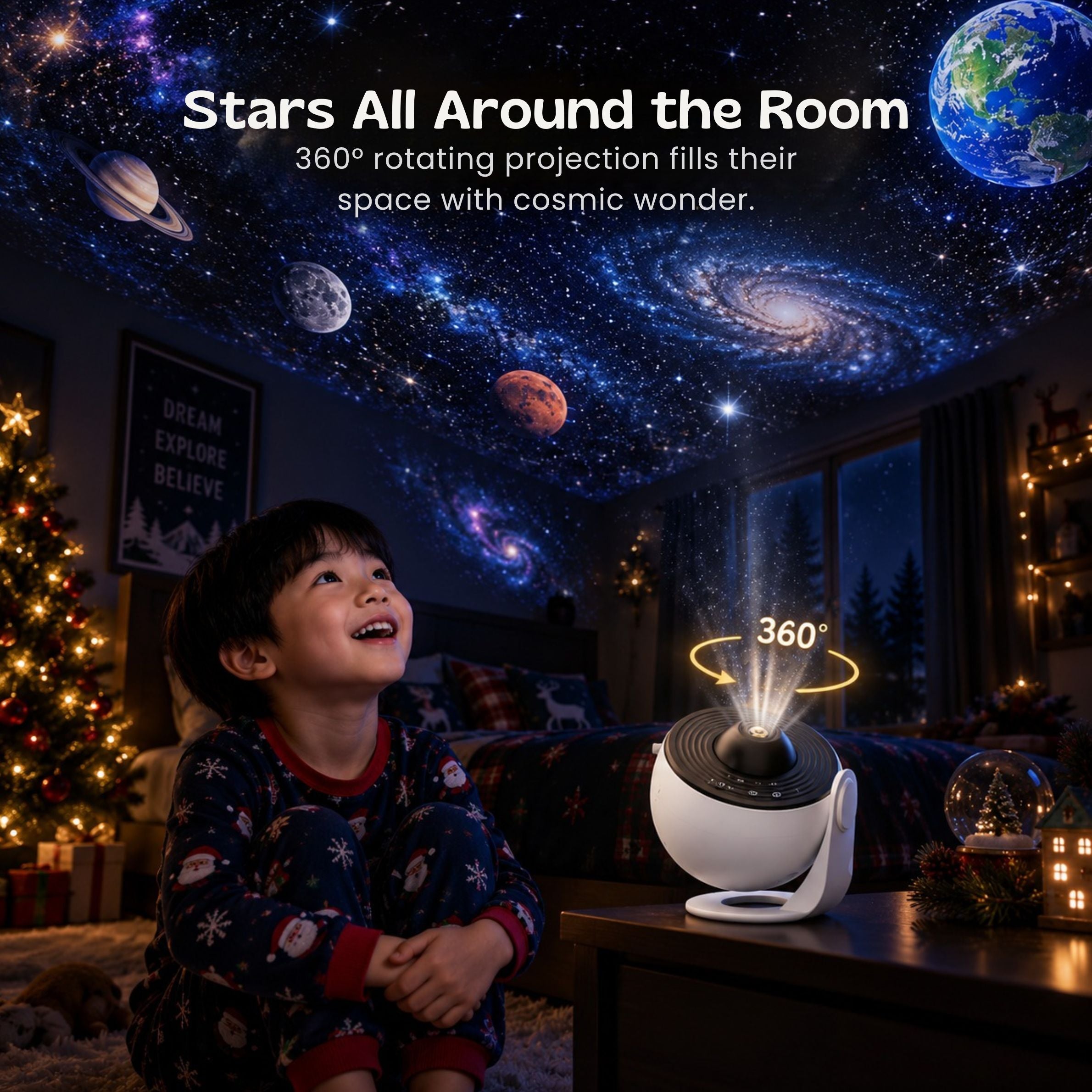 nylyCas™ Galaxy Dome Projector Night Light