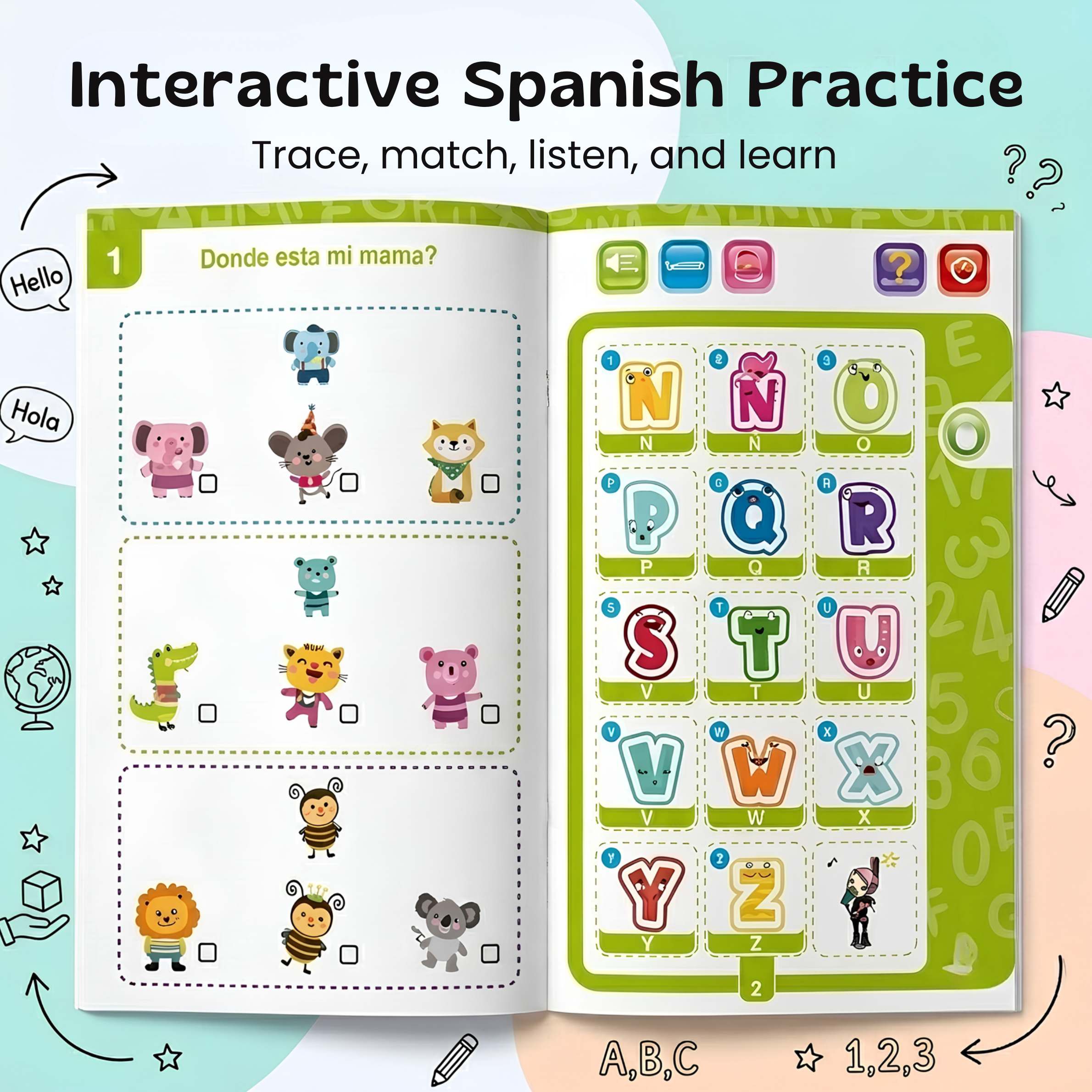 nylyCas™ Spanish Touch & Learn Sound Book