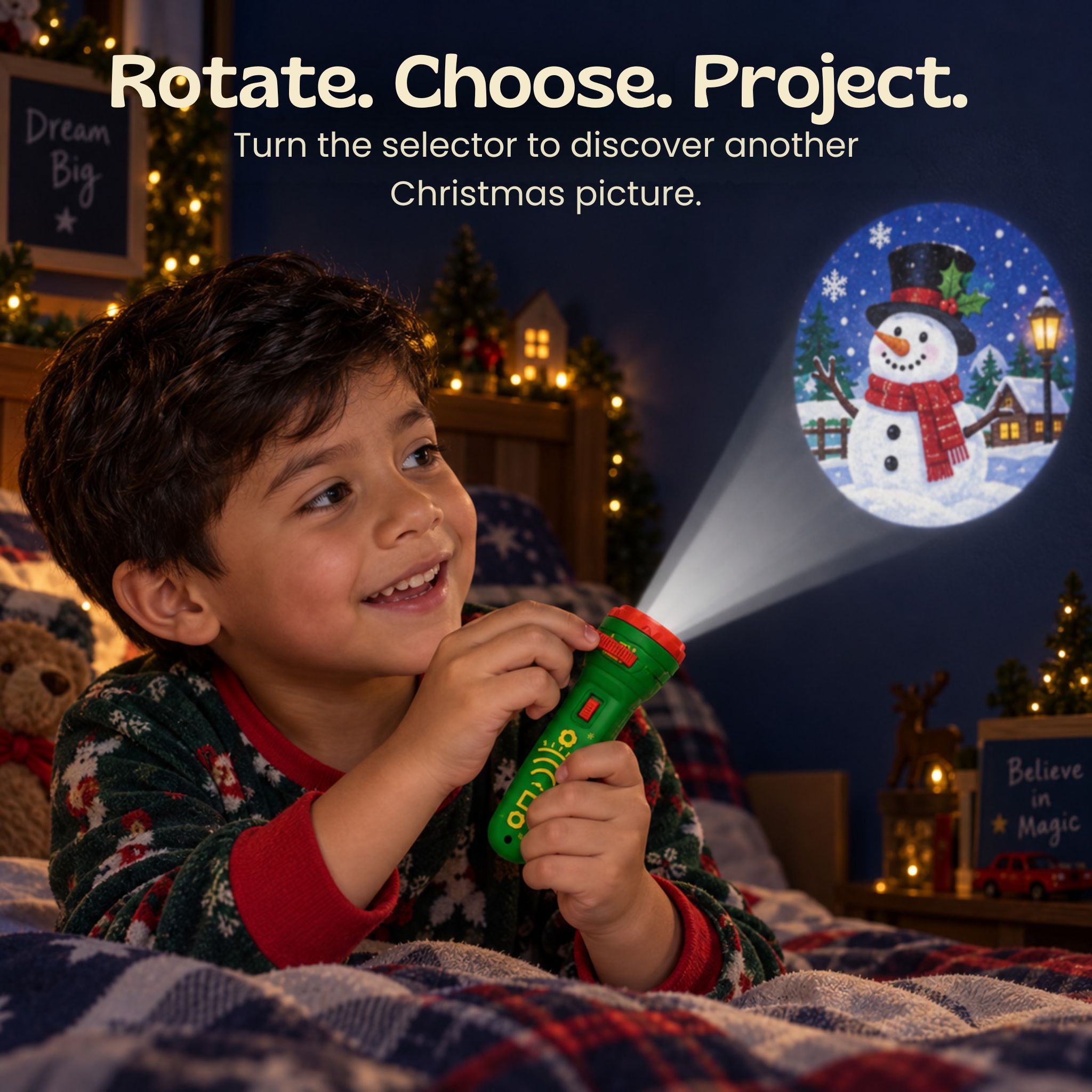 nylyCas™ Christmas Story Flashlight Projector