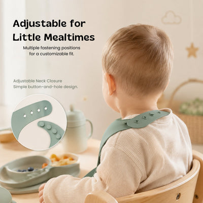 nylyCas™ PandaEar Silicone Catch Bib