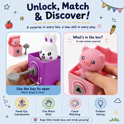 nylyCas™ Animal Train Match & Play Set