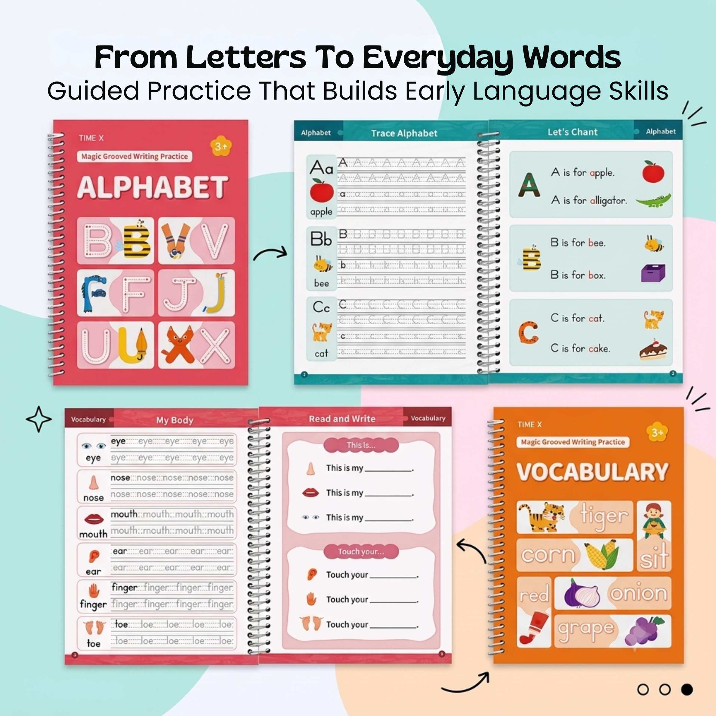 nylyCas™ Trace & Grow Reusable Writing Books