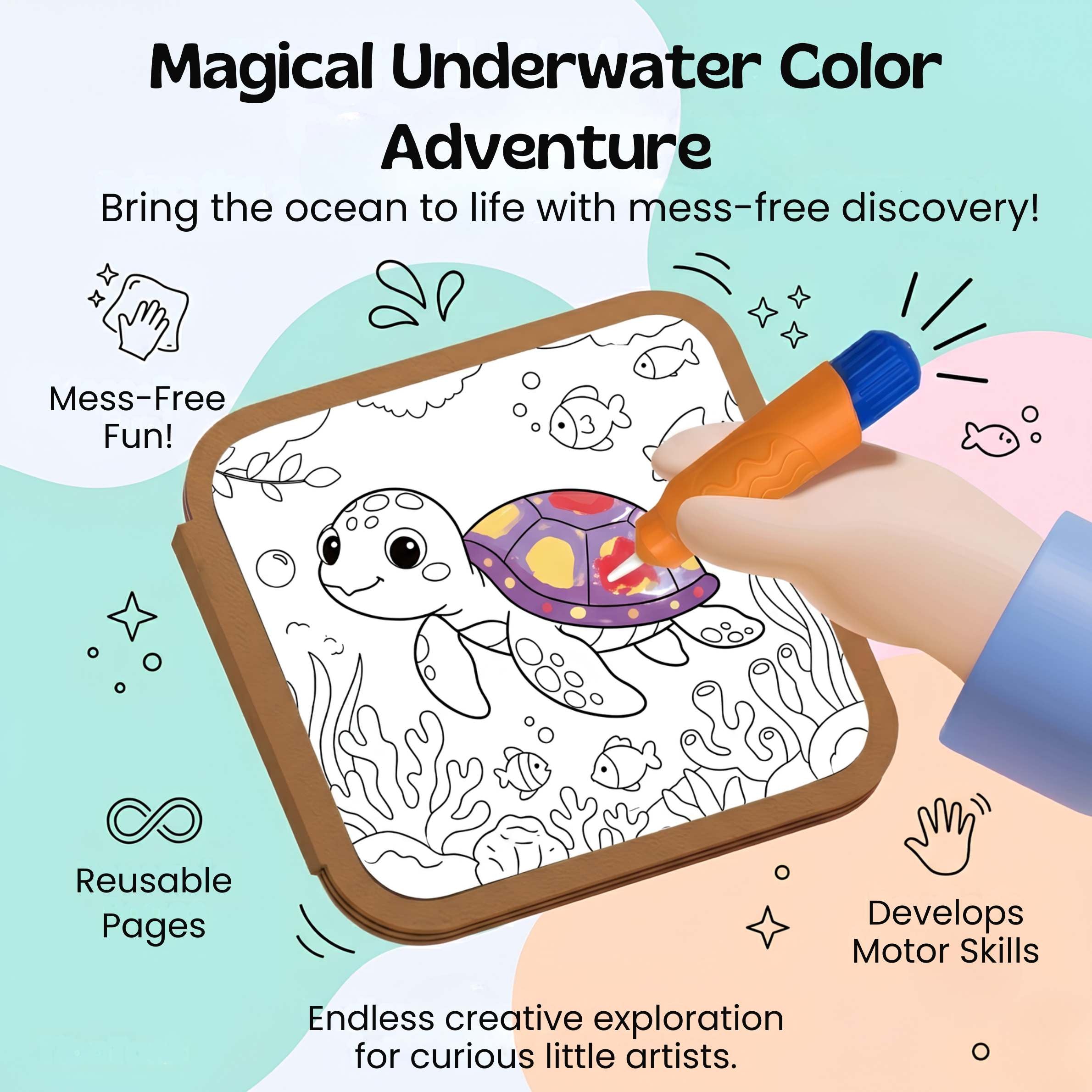 nylyCas™ WaterDoodle Reusable Drawing Book