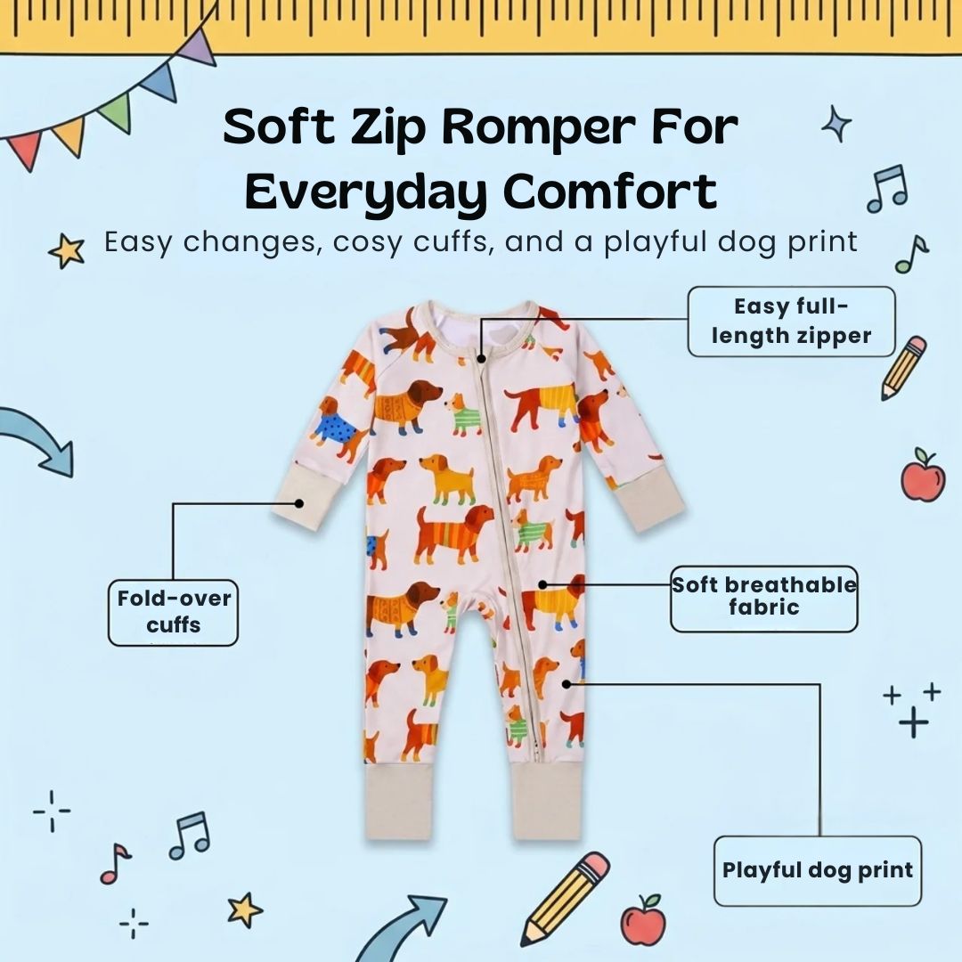 nylyCas™ Soft Zip Baby Romper