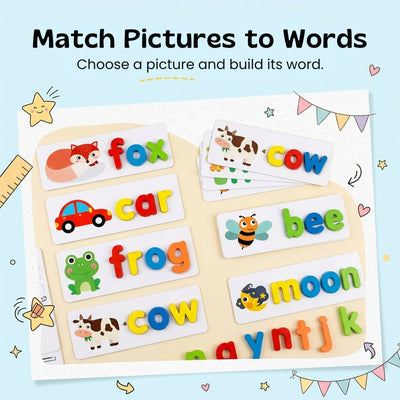 nylyCas™ See & Spell Letter Matching Game