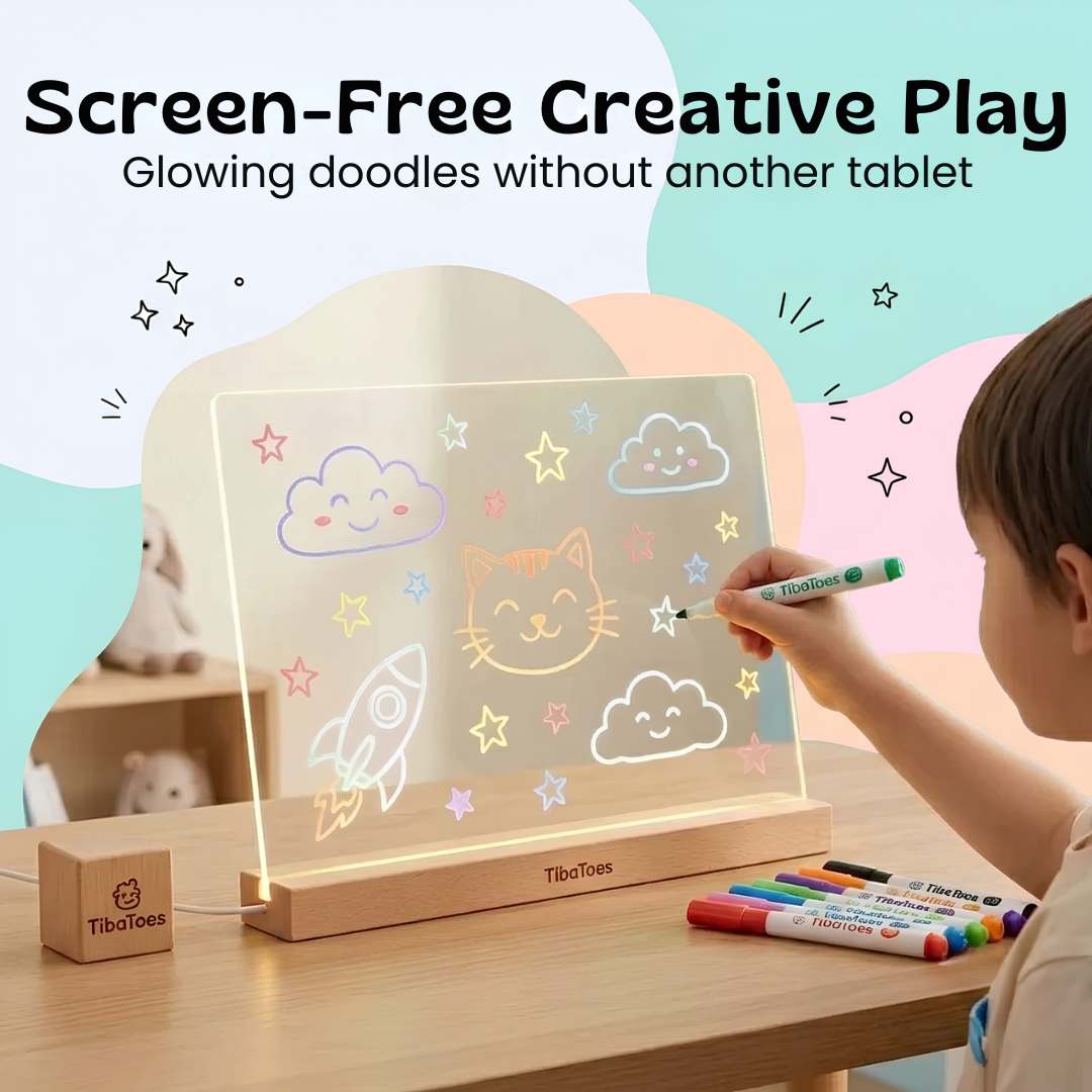 nylyCas™ GlowScribble Light-Up Drawing Board