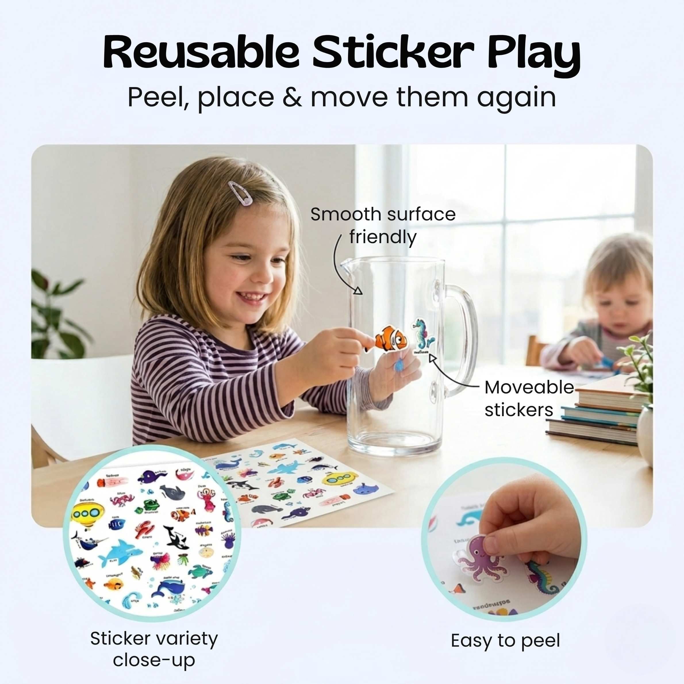 nylyCas™ CarryScene Reusable Sticker Book