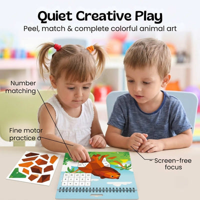 nylyCas™ StickerPaint Number Art Book