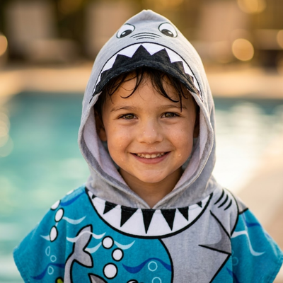 nylyRobe™ Hooded Beach Poncho Towel (3-8 years)