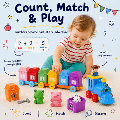 nylyCas™ Animal Train Match & Play Set
