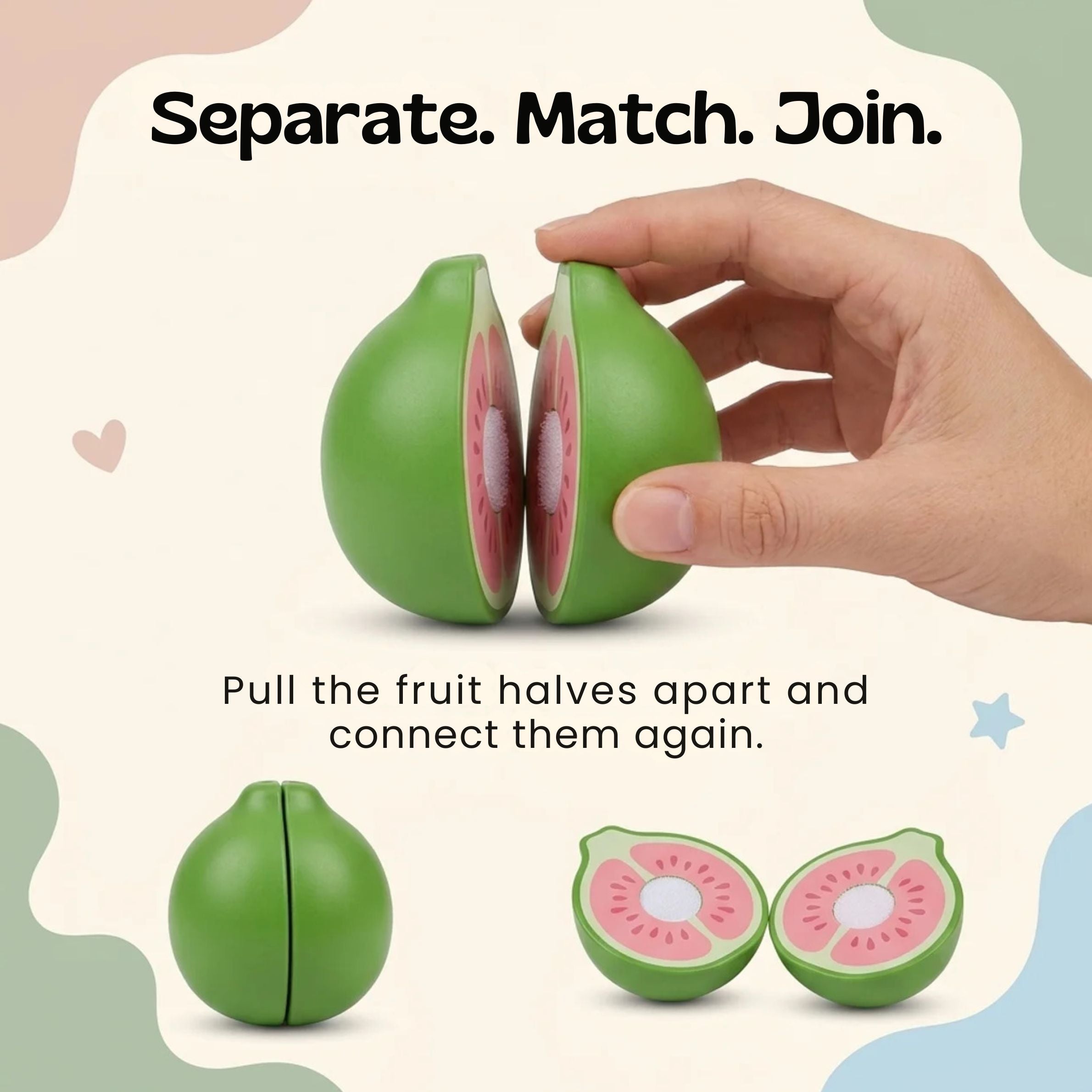 nylyCas™ ApplePatch Felt Food Sorting Board