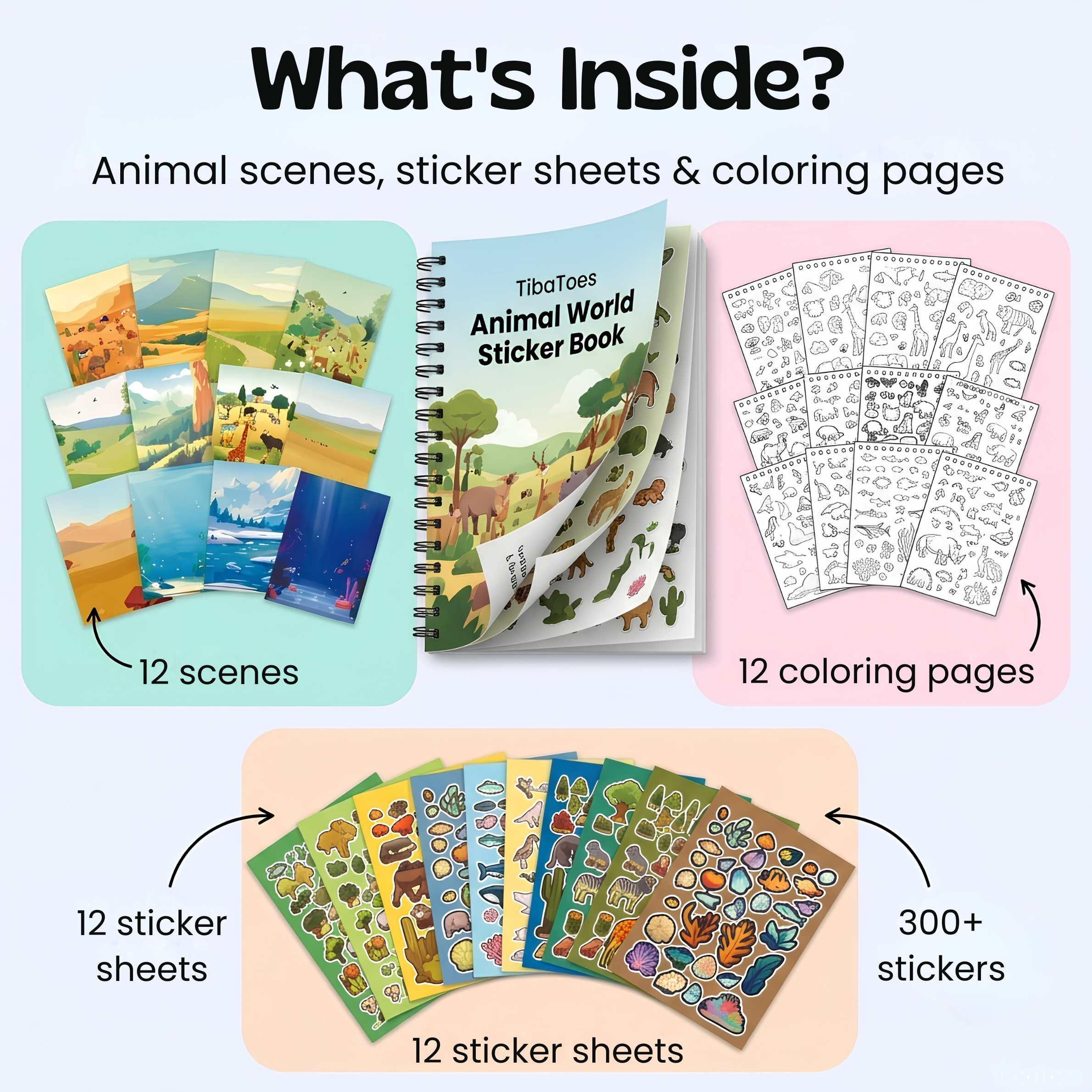 nylyCas™ WildScene Sticker Adventure Book