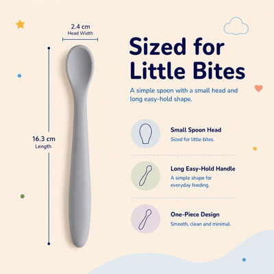 nylyCas™ SoftStart Silicone Baby Feeding Spoon